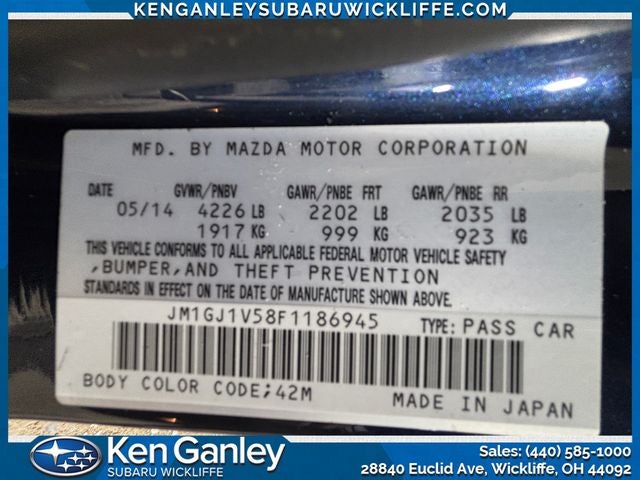 2015 Mazda Mazda6 i Touring