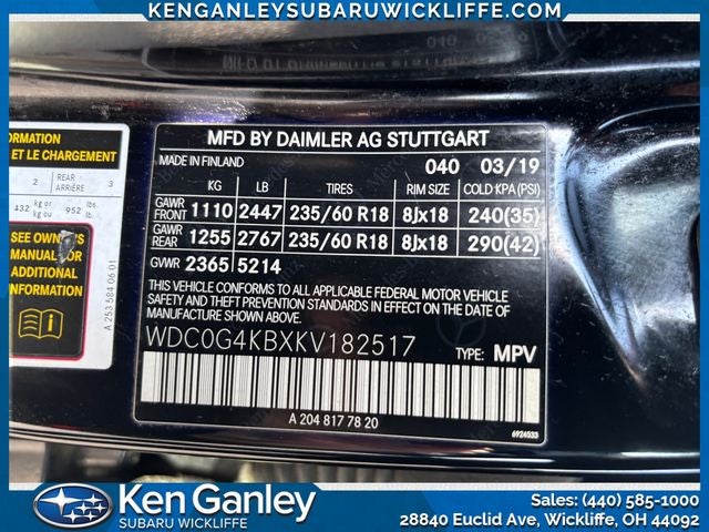 2019 Mercedes-Benz GLC GLC 300 4MATIC®