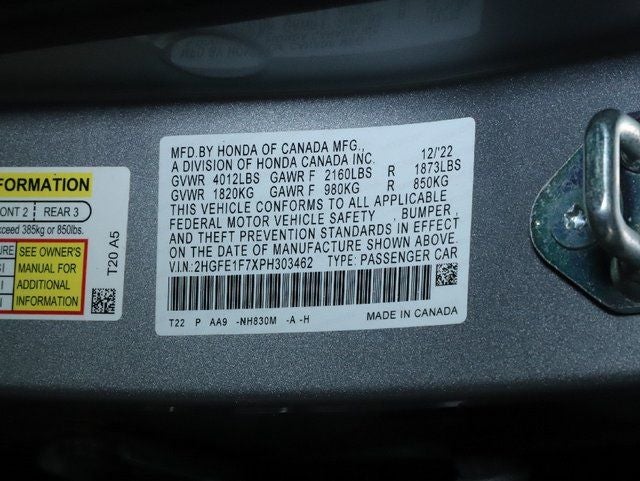 2023 Honda Civic EX