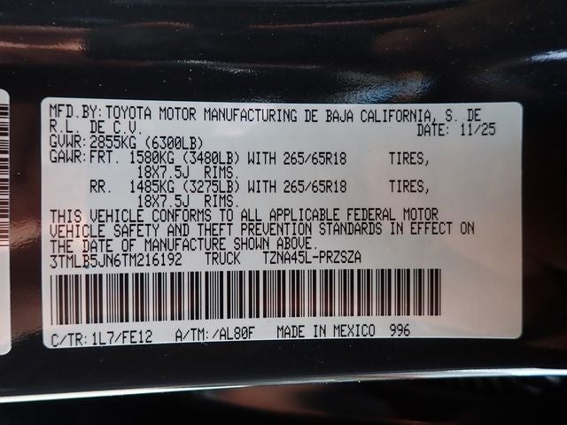 2026 Toyota Tacoma TRD Sport