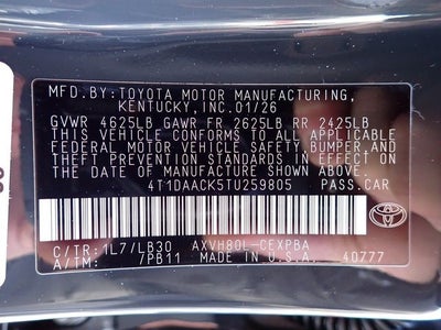 2026 Toyota Camry XSE