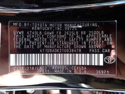 2026 Toyota Camry XLE