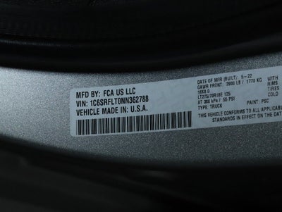 2022 RAM 1500 Rebel Crew Cab 4x4 5'7' Box