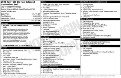 2022 RAM 1500 Big Horn/Lone Star