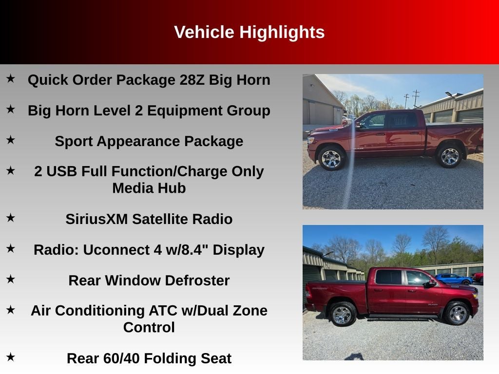 2020 RAM 1500 Big Horn/Lone Star
