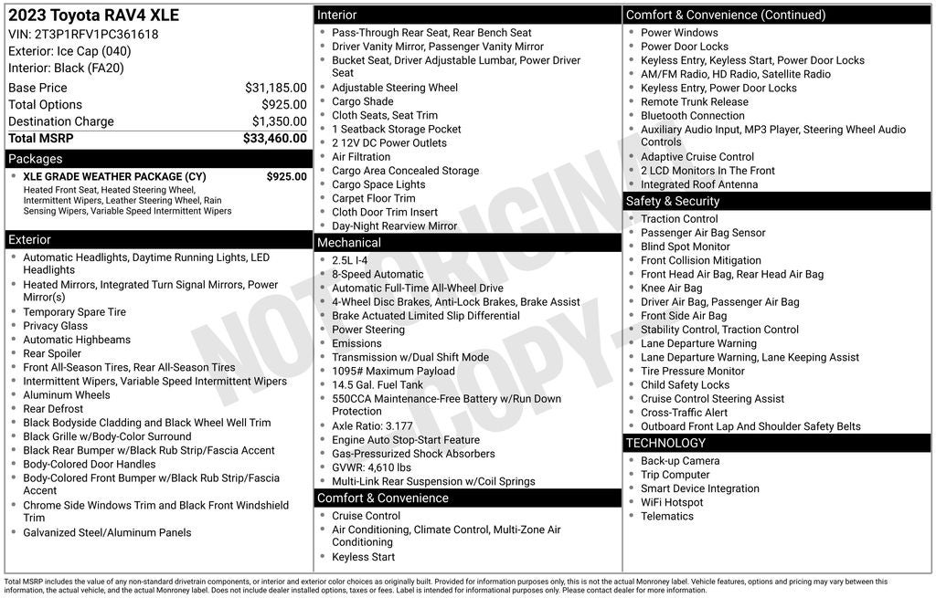 2023 Toyota RAV4 XLE