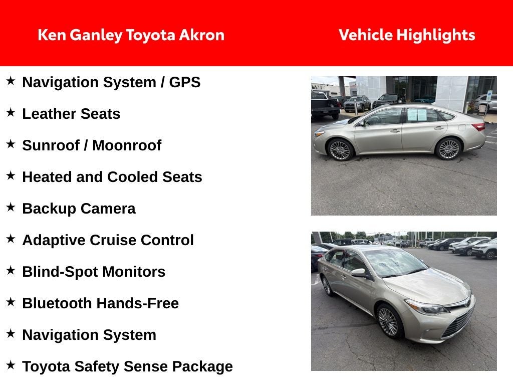 2016 Toyota Avalon Limited