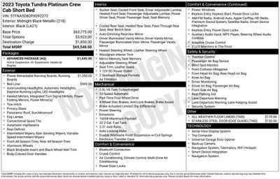 2023 Toyota Tundra Platinum