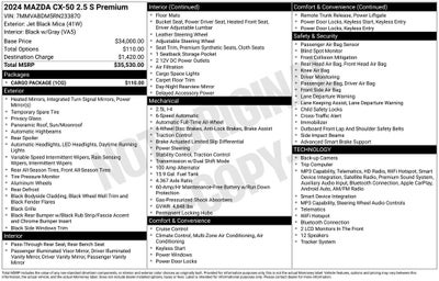 2024 Mazda Mazda CX-50 2.5 S Premium Package