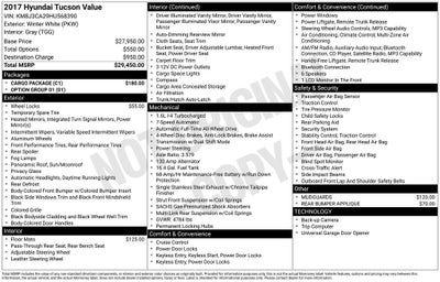 2017 Hyundai Tucson Value