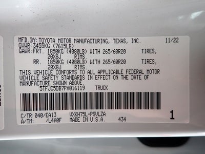 2023 Toyota Tundra Hybrid Limited