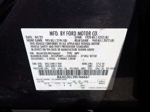 2022 Ford EcoSport SE