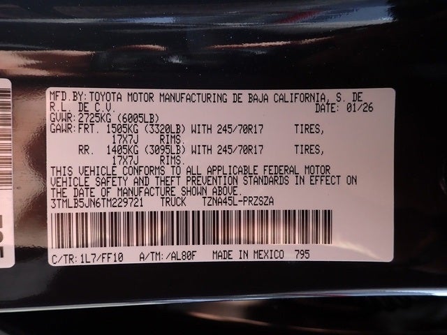 2026 Toyota Tacoma SR5