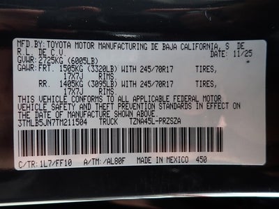 2026 Toyota Tacoma SR5