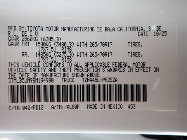 2025 Toyota Tacoma TRD Off-Road