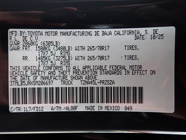 2025 Toyota Tacoma TRD Off-Road