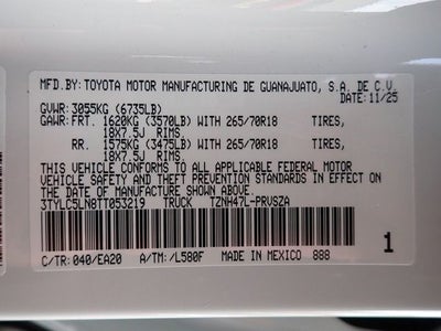 2026 Toyota Tacoma i-FORCE MAX Tacoma TRD Off-Road