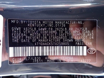 2026 Toyota Camry XSE