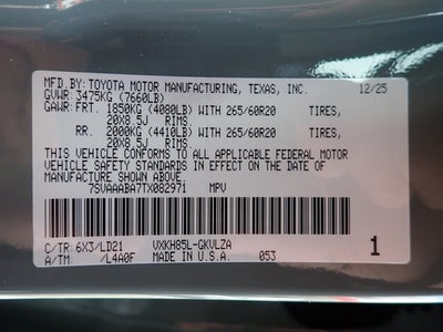 2026 Toyota Sequoia Limited