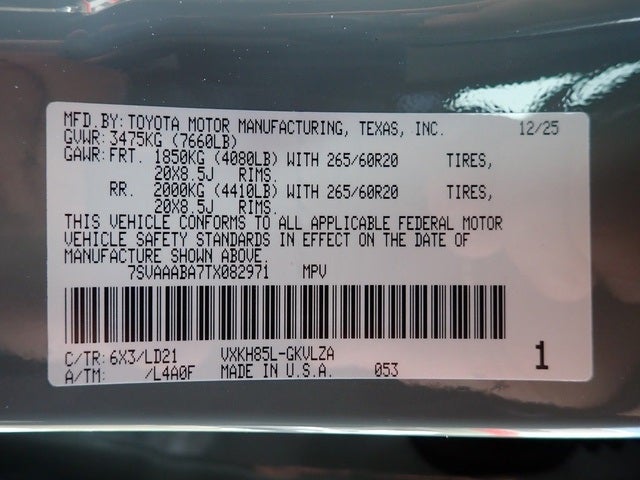 2026 Toyota Sequoia Limited