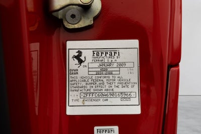 2009 Ferrari 599 GTB Fiorano F1