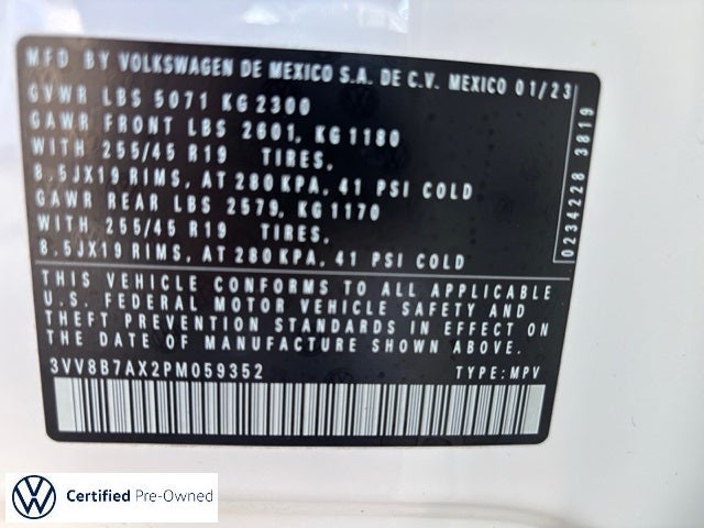 2023 Volkswagen Tiguan 2.0T SE R-Line Black