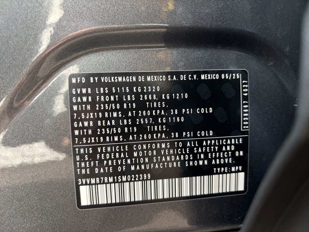 2025 Volkswagen Tiguan 2.0T SE