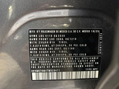 2026 Volkswagen Tiguan 2.0T SE