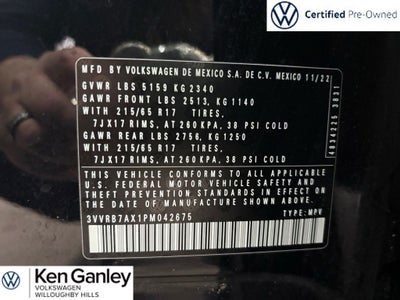 2023 Volkswagen Tiguan 2.0T S