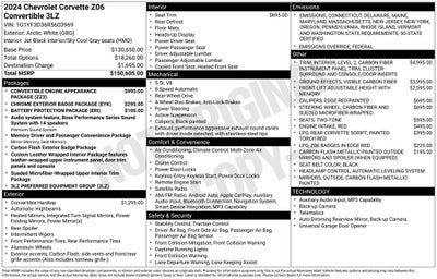 2024 Chevrolet Corvette Z06 3LZ