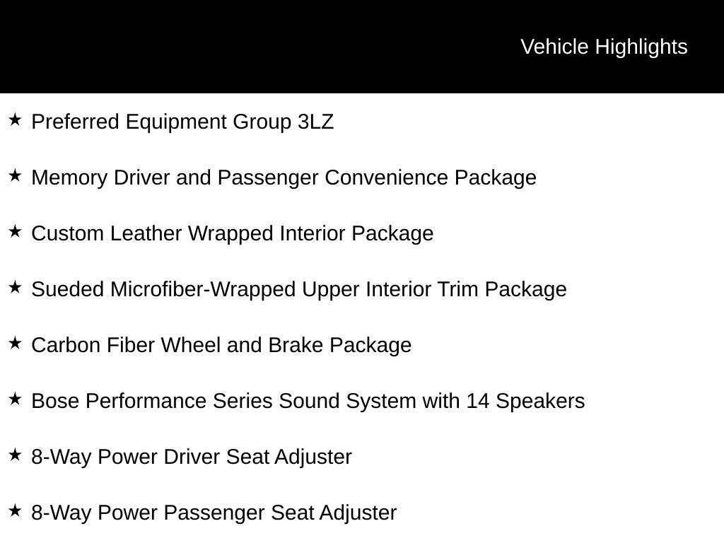 2026 Chevrolet Corvette Z06 3LZ