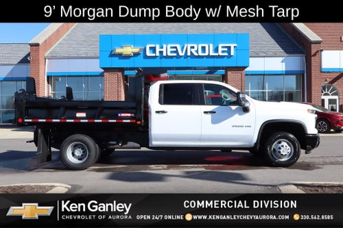 2024 Chevrolet Silverado 3500HD Work Truck w/ 9' Dump with Mesh Tarp