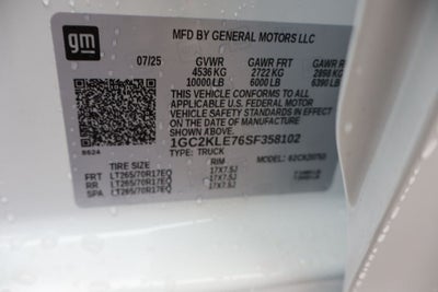 2025 Chevrolet Silverado 2500HD Work Truck