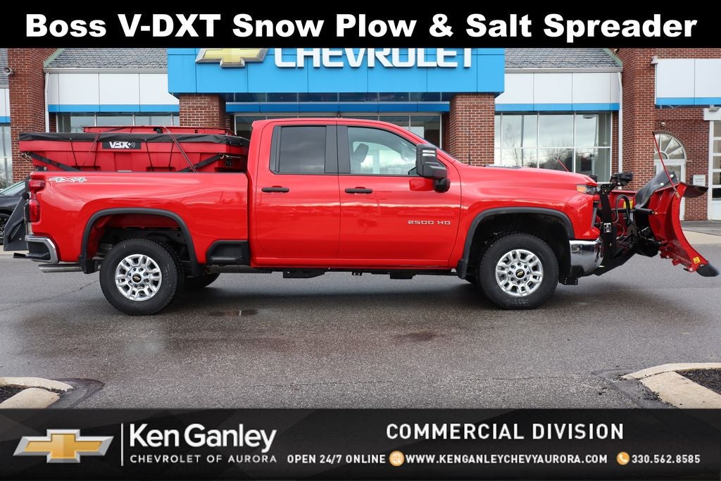 2025 Chevrolet Silverado 2500HD Work Truck w/ Boss V-DXT Snow Plow & Salt Spreader