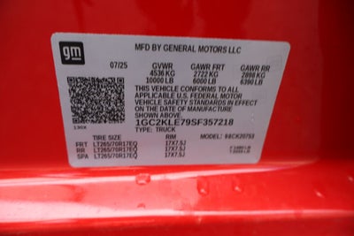 2025 Chevrolet Silverado 2500HD Work Truck w/ Boss V-DXT Snow Plow & Salt Spreader