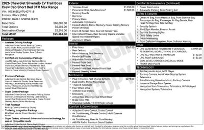 2026 Chevrolet Silverado EV Trail Boss