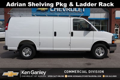 2025 Chevrolet Express 2500 Work Van Cargo w/ Adrian Shelving Pkg & Ladder Rack