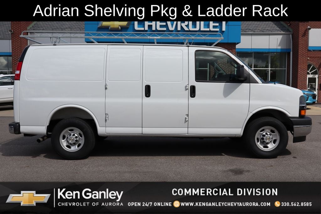 2025 Chevrolet Express 2500 Work Van Cargo w/ Adrian Shelving Pkg & Ladder Rack