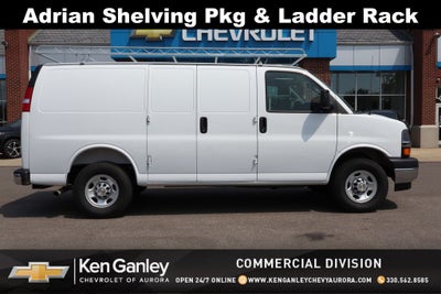 2025 Chevrolet Express 2500 Work Van Cargo w/ Adrian Shelving Pkg & Ladder Rack