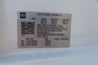 2025 Chevrolet Express 2500 Work Van Cargo w/ Adrian Shelving Pkg & Ladder Rack