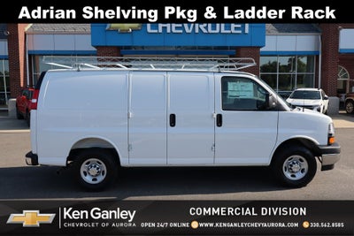 2025 Chevrolet Express 2500 Work Van Cargo w/ Adrian Shelving Pkg & Ladder Rack