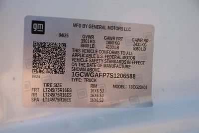 2025 Chevrolet Express 2500 Work Van Cargo w/ Adrian Shelving Pkg & Ladder Rack