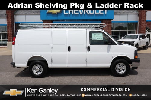 2025 Chevrolet Express 2500 Work Van Cargo w/ Adrian Shelving Pkg & Ladder Rack