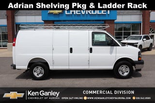 2025 Chevrolet Express 2500 Work Van Cargo w/ Adrian Shelving Pkg &amp; Ladder Rack