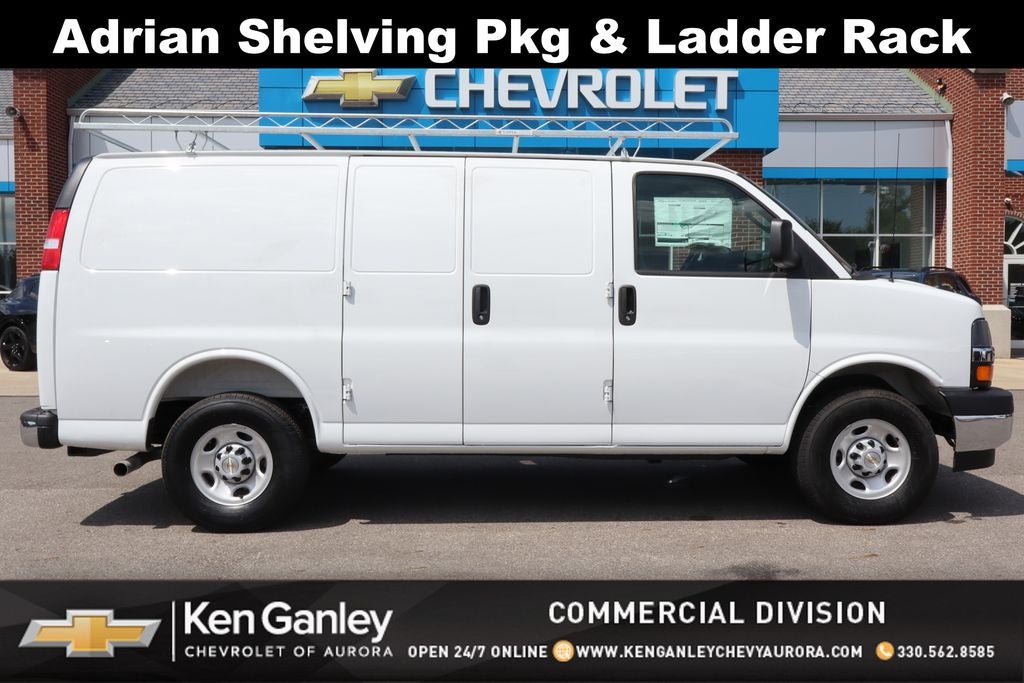 2025 Chevrolet Express 2500 Work Van Cargo w/ Adrian Shelving Pkg & Ladder Rack