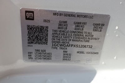 2025 Chevrolet Express 2500 Work Van Cargo w/ Adrian Shelving Pkg & Ladder Rack