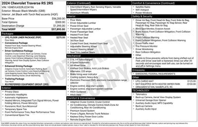 2024 Chevrolet Traverse RS