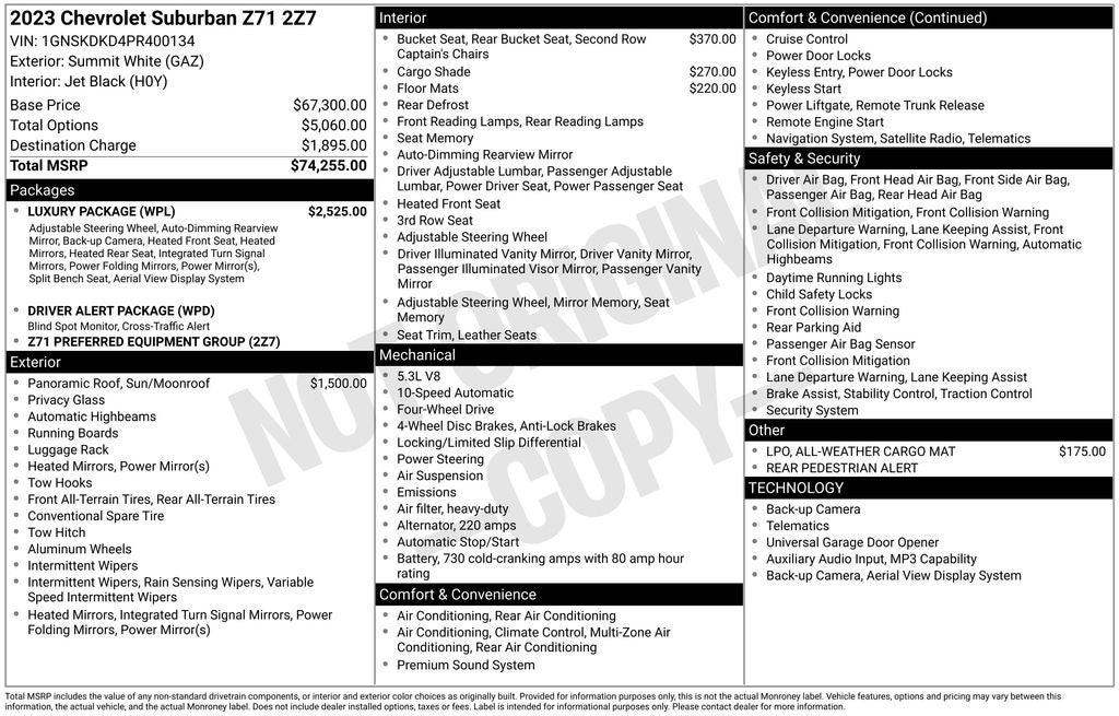 2023 Chevrolet Suburban Z71