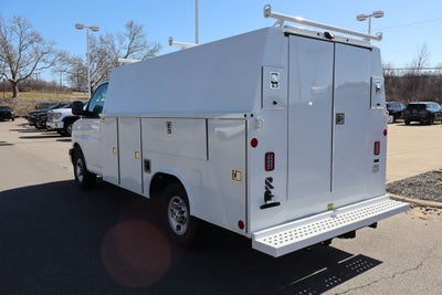 2026 Chevrolet Express 3500 Work Van w/ Reading Aluminum Enclosed Service Body Cutaway
