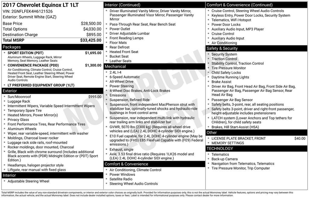 2017 Chevrolet Equinox LT